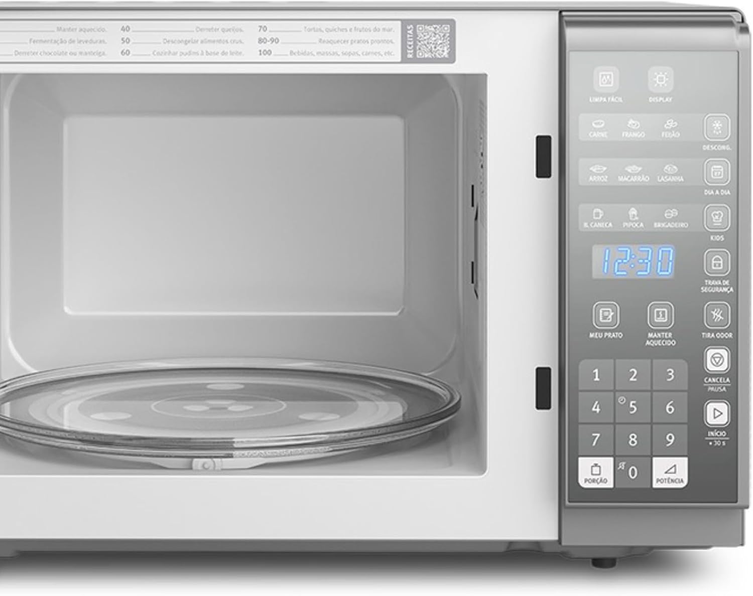 Micro-ondas Electrolux 31L Inox Espelhado com Painel Integrado e Função Tira Odor 127v MI41S