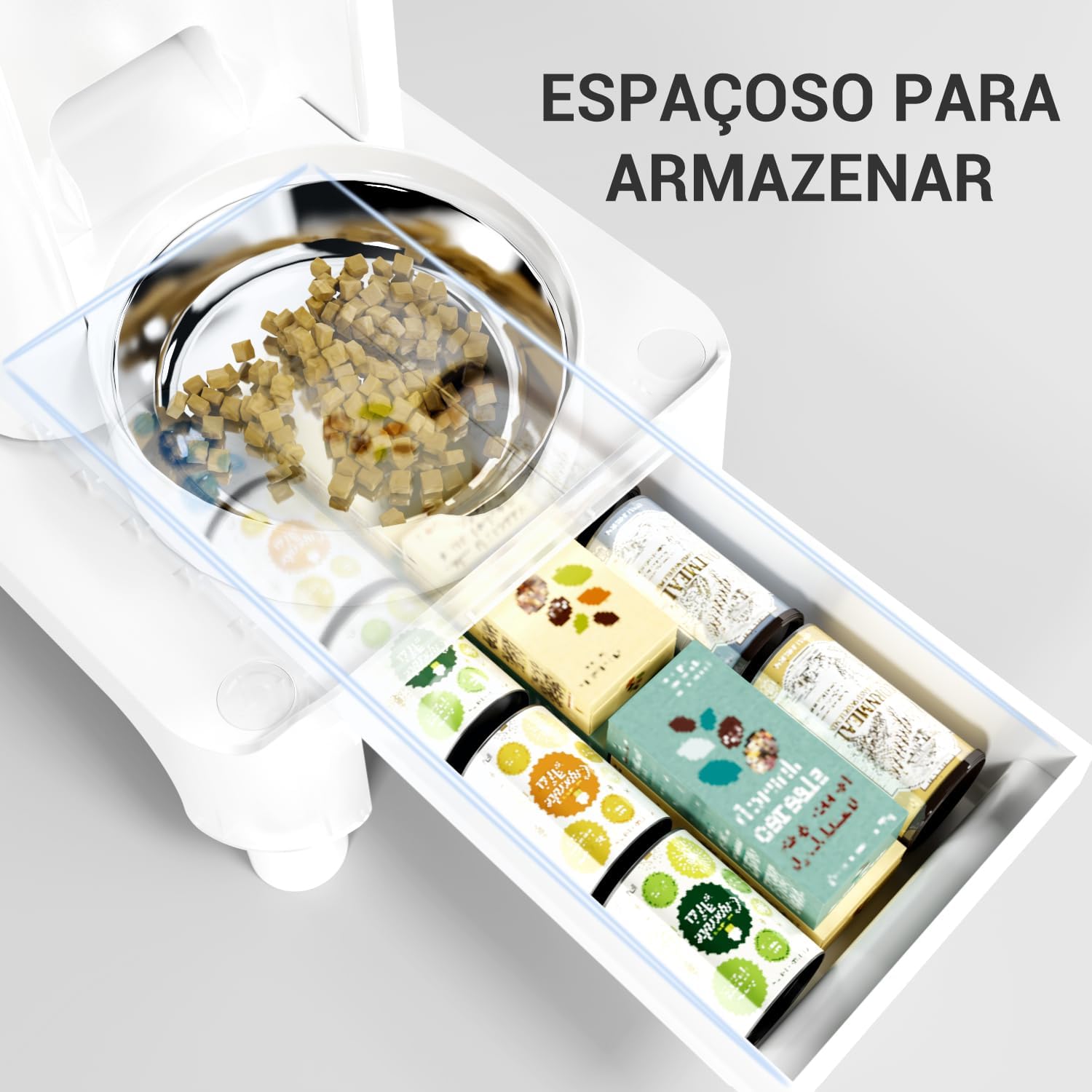 Suporte Ajustável para Comedouro de Gatos, Suporte Elevado para Comedouros Automáticos 4,5 cm, Antiderrapante, Ajustável