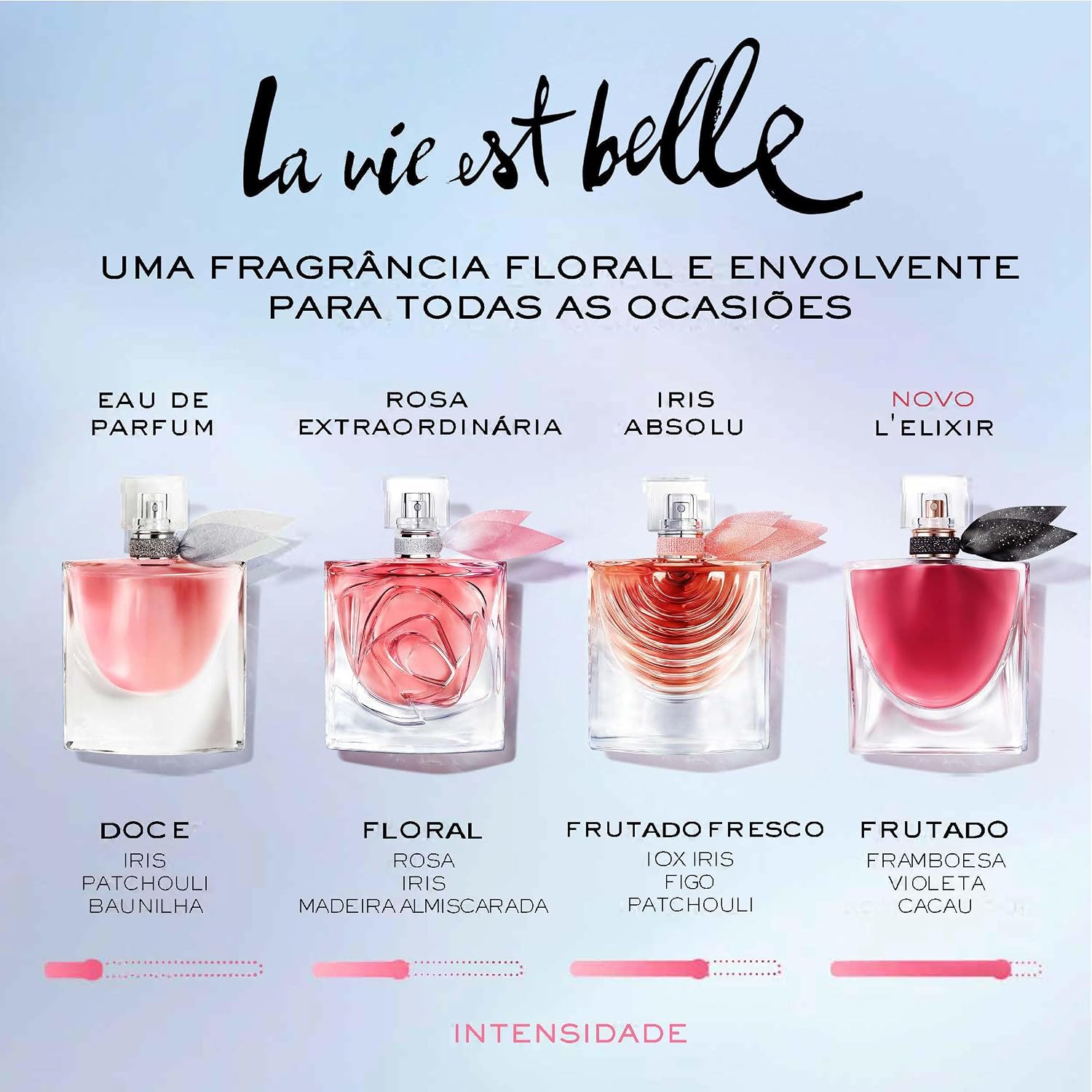Lancôme Perfume Feminino La Vie Est Belle Eau de Parfum - Fragrância Floral Gourmand Inebriante com Íris Nobre e Baunilha, Aroma de Felicidade e Feminilidade