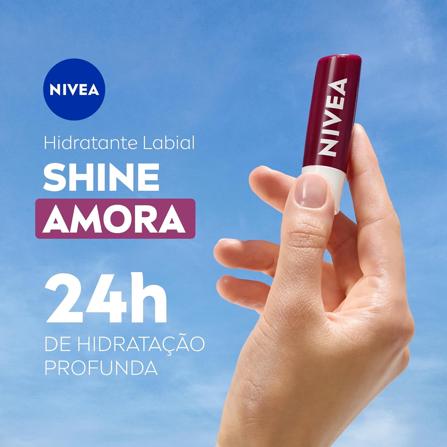 NIVEA Hidratante Labial Amora Shine 4,8g
