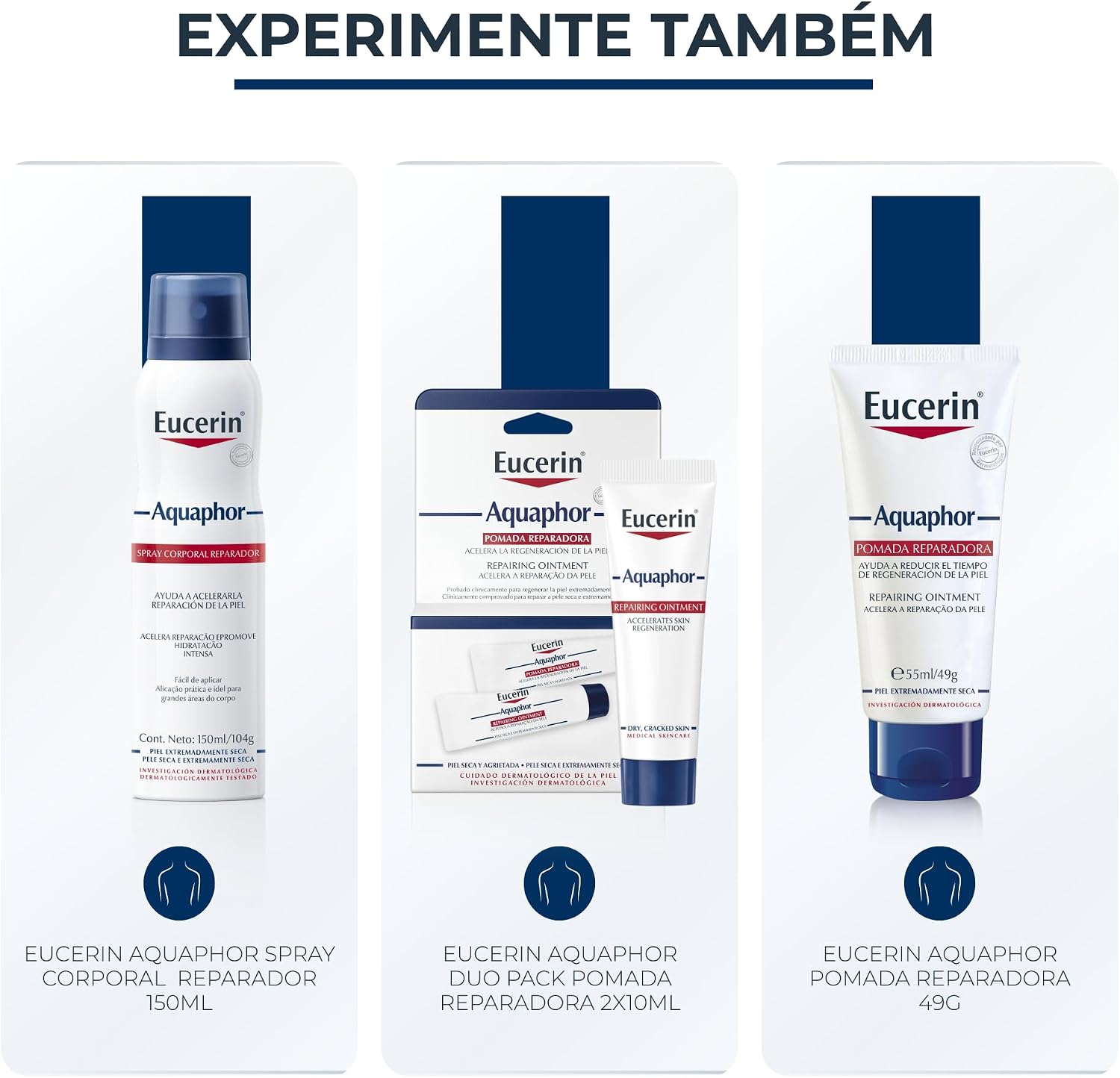 EUCERIN Pomada Reparadora Aquaphor Duopack 10ml