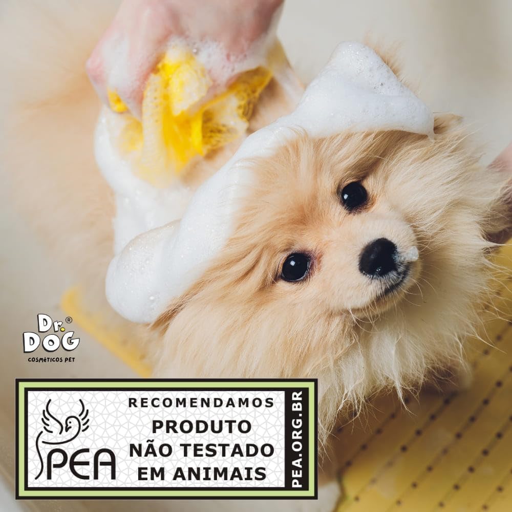 Shampoo & condicionador para Cachorros e Gatos Dr Dog 5x1 5 Litros Pets peles sensíveis, Xampu Pet Hipoalergênico, Antialérgico, Não Arde os Olhos, Pet shop, Fragrância Suave, Alto rendimento