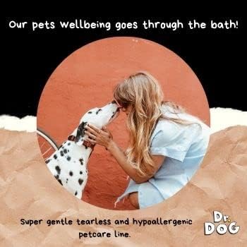 Shampoo & condicionador para Cachorros e Gatos Dr Dog 5x1 5 Litros Pets peles sensíveis, Xampu Pet Hipoalergênico, Antialérgico, Não Arde os Olhos, Pet shop, Fragrância Suave, Alto rendimento