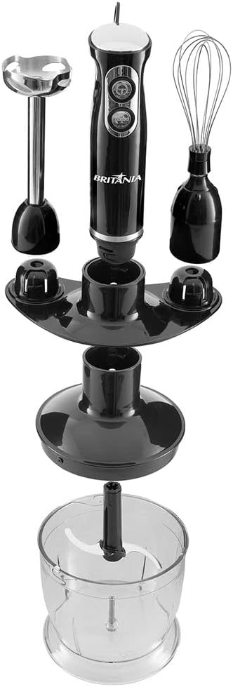 Mixer 3 em 1, 400W, 2 velocidades, Bmx400, Preto, 220v, Britânia