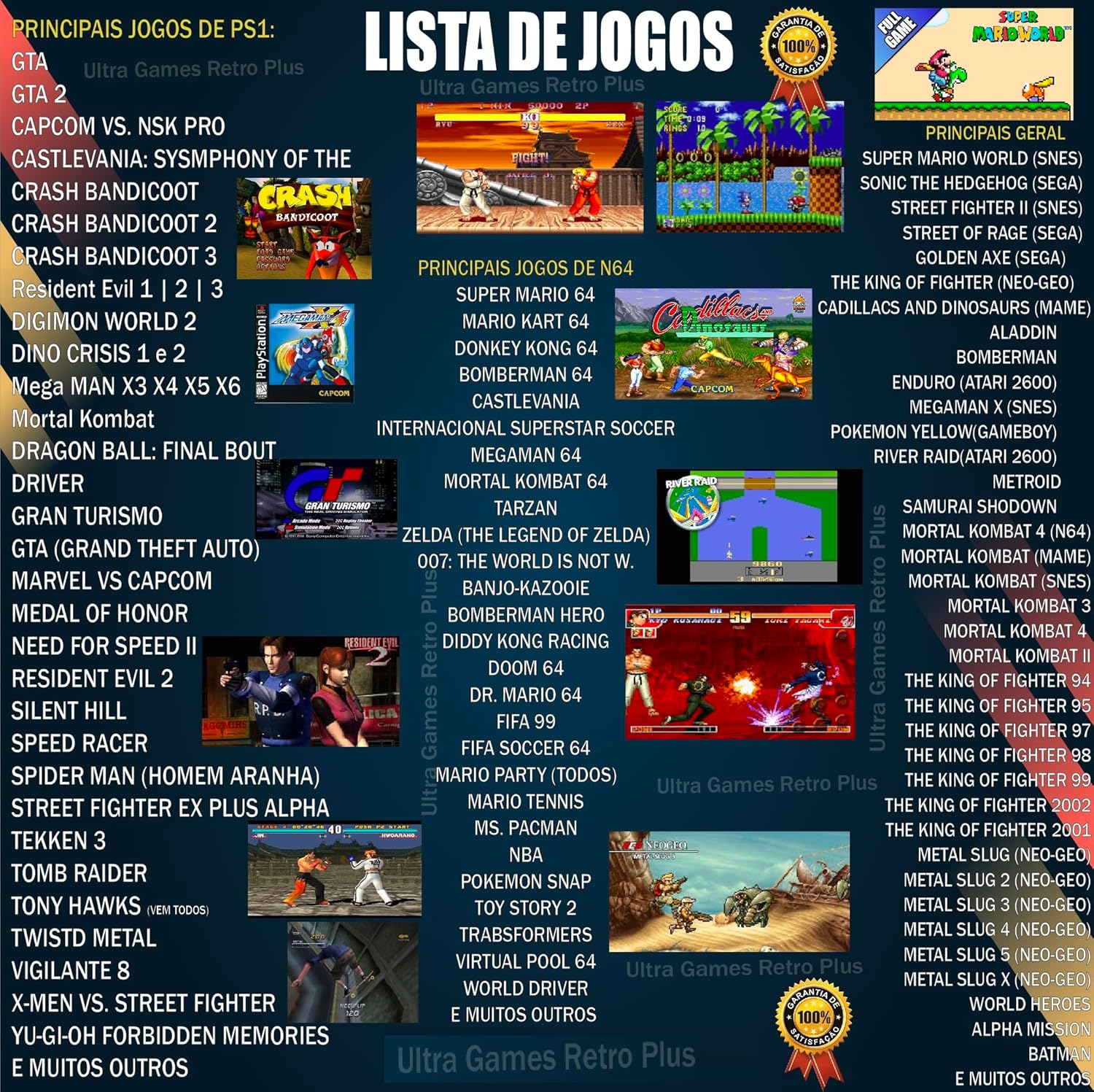 TOYUTOYI Video Game Retro Premium + 114 Mil Jogos + 4 Controles + Atualizado