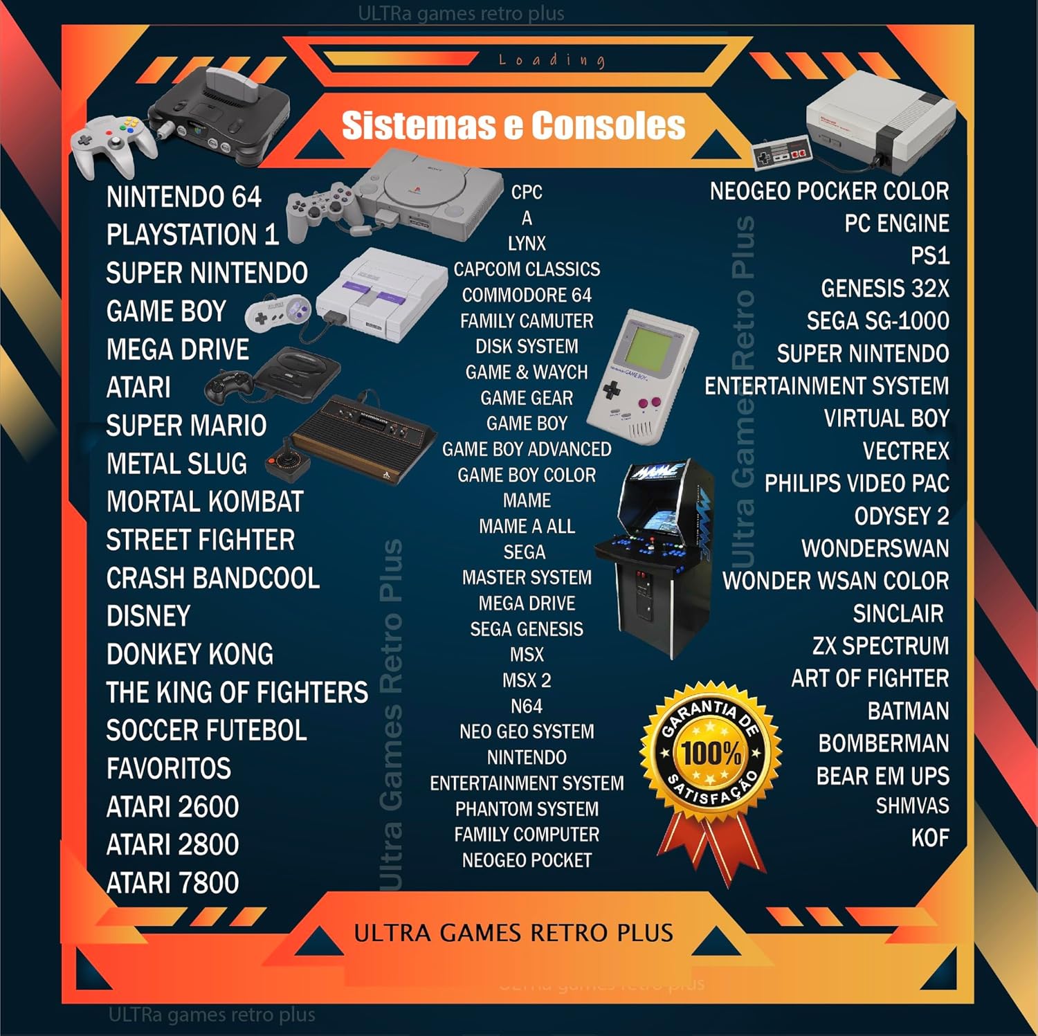 TOYUTOYI Video Game Retro Premium + 114 Mil Jogos + 4 Controles + Atualizado
