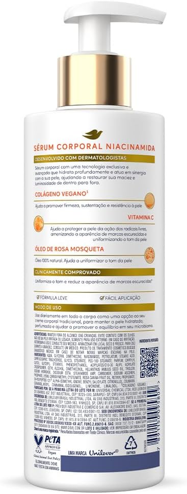Dove Sérum Hidratante Corporal Niacinamida + Uniformizador 380ml