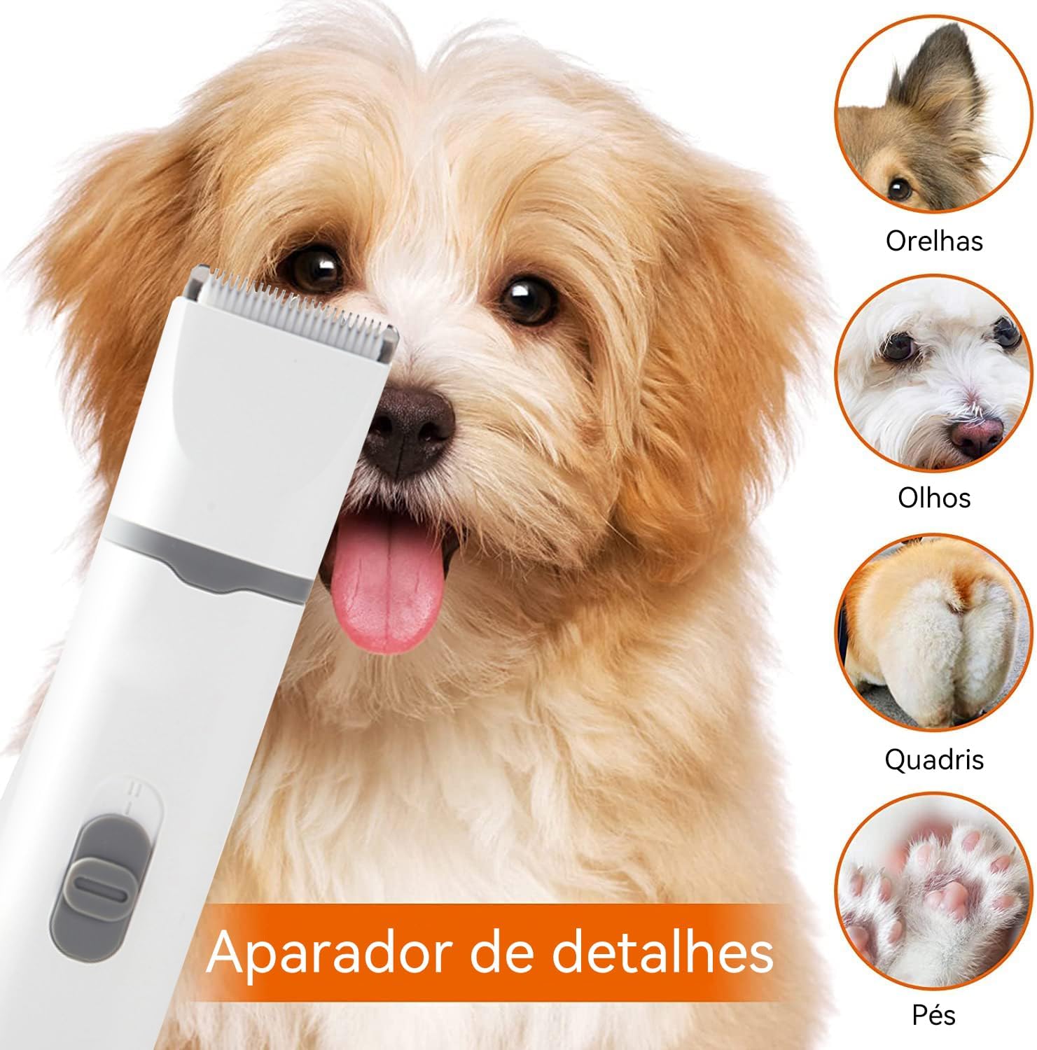 Brinquedos para Caes,Brinquedos para Gatos,Tosquiadeiras para Cães de Baixo Ruído para Aparar Pelos