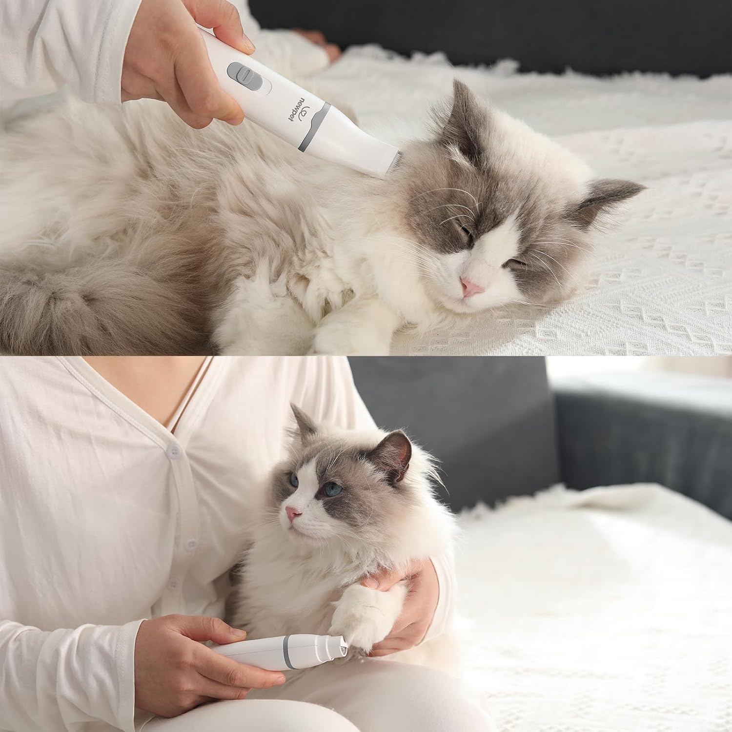 Brinquedos para Caes,Brinquedos para Gatos,Tosquiadeiras para Cães de Baixo Ruído para Aparar Pelos