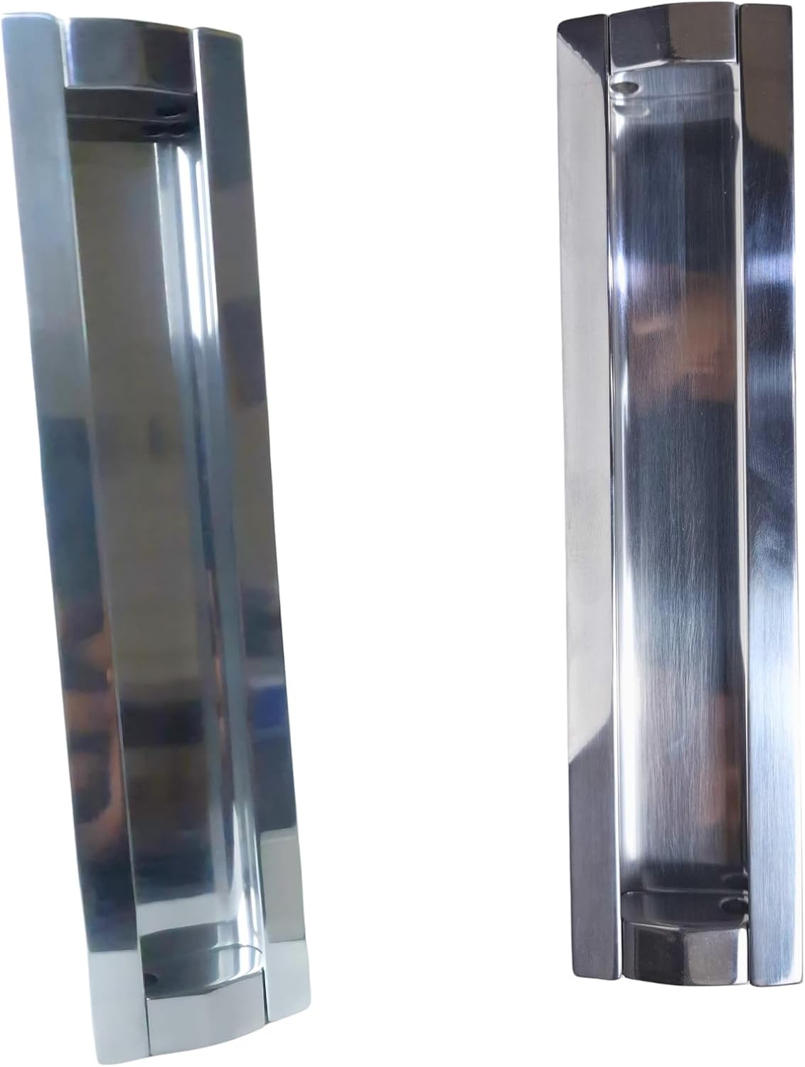 Puxador Armario 20cm Concha Cozinha Porta Madeira Invisivel (Prateado)