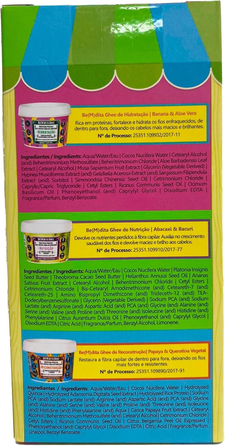 Lola Cosmetics Kit Cronograma Capilar Be(m) Dita Ghee - 3 Produtos