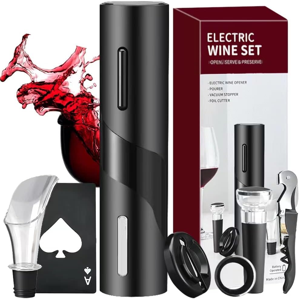 FBXGT Abridor de Vinho Eletrico - Saca Rolhas Vinho Eletrico Kit Abridor de Garrafa 7 em 1