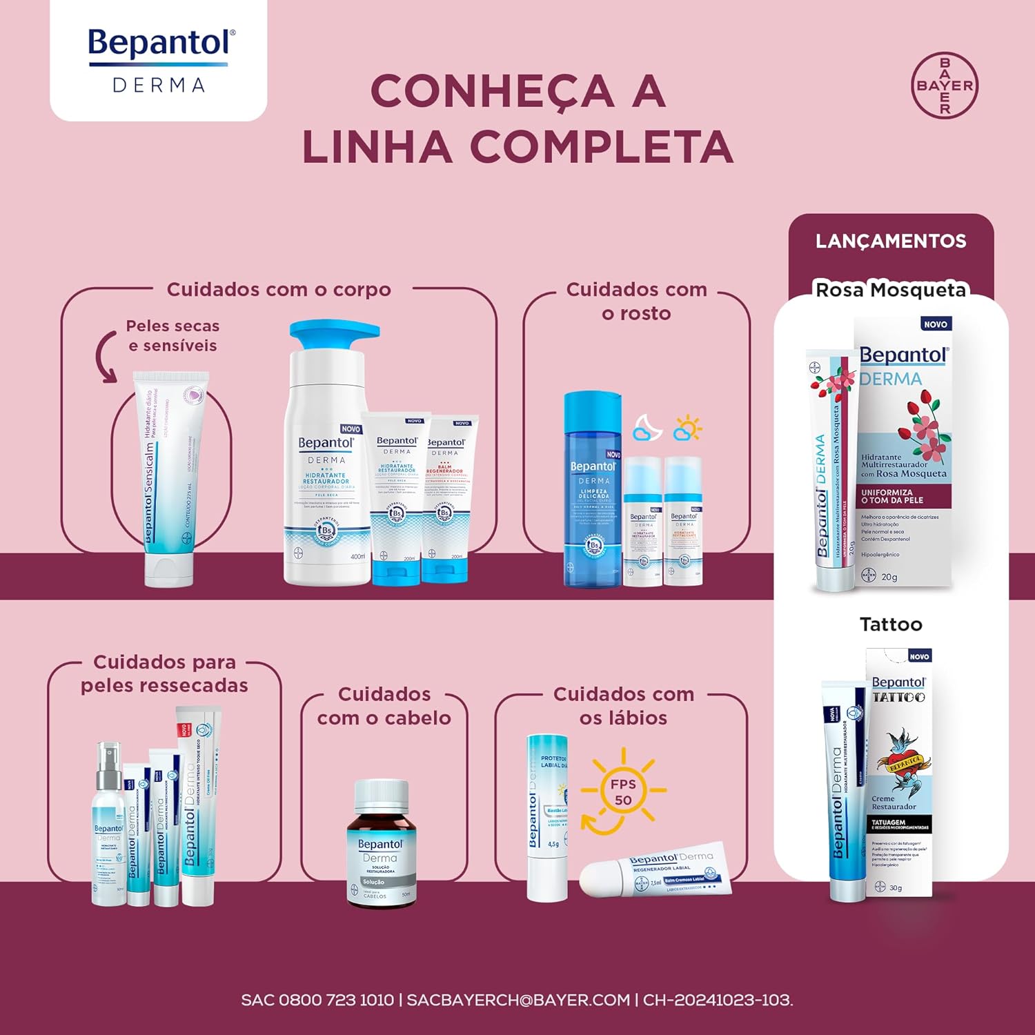 Bepantol Derma Rosa Mosqueta Hidratante Multirrestaurador 20g