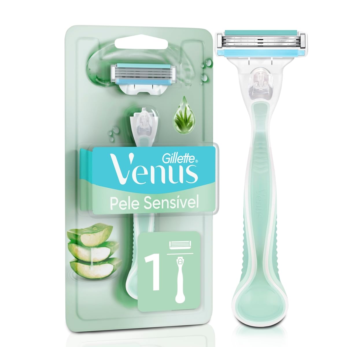Gillette Venus Pele Sensível Aparelho de Depilar com Aloe Vera