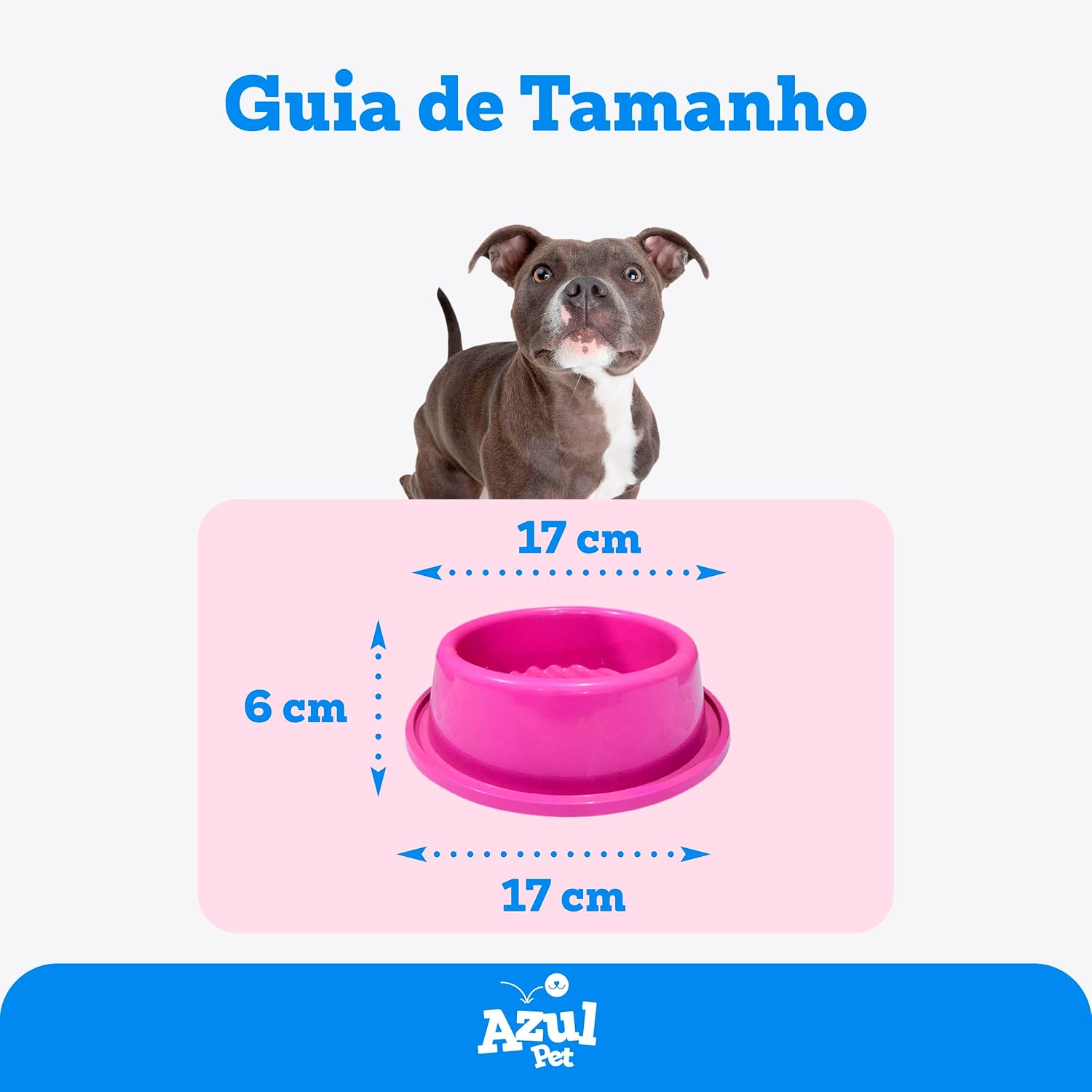 Kit 2 Comedouro Antiformiga para Cães, Rosa, 600 ml, Kit com 2 Unidades, 17 x 17 x 6 cm