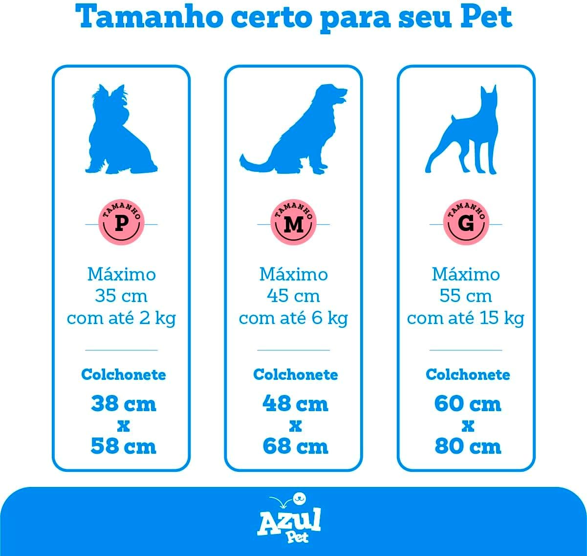 Colchonete G para Cachorro Grande com Zíper, 80x60cm, Rosa com Estampa
