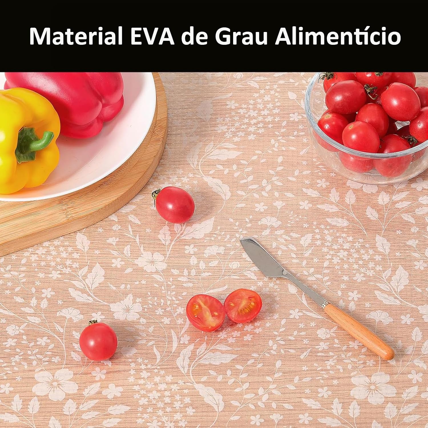 Kit 4 Forro de Gavetas Antiderrapante PEVA, Impermeável, Transparente, 45x150cm