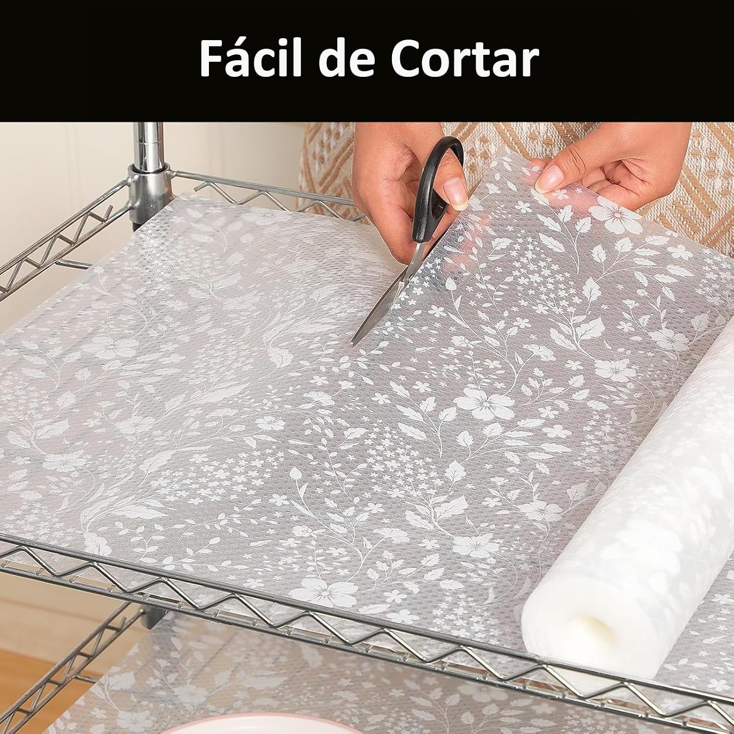 Kit 4 Forro de Gavetas Antiderrapante PEVA, Impermeável, Transparente, 45x150cm